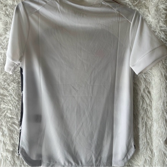 Adidas Black and White Splatter Jersey with Red Accents - Picture 2 of 2